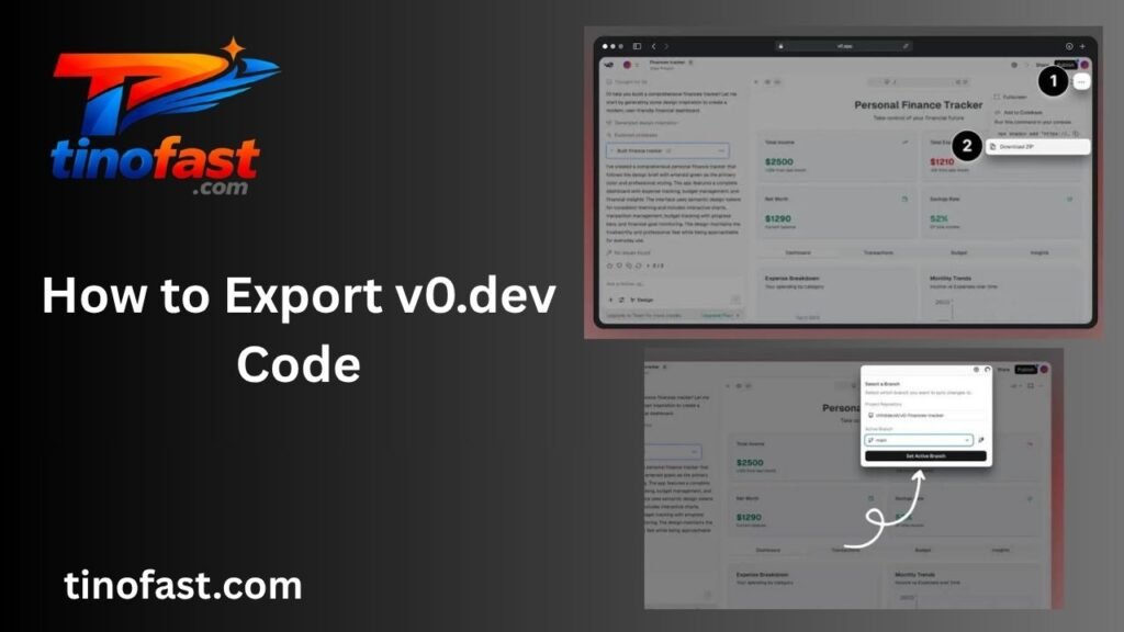 How to Export v0.dev Code