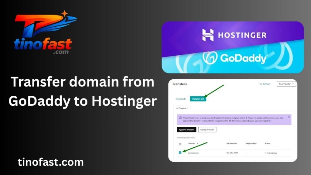 Transfer domain from GoDaddy to Hostinger